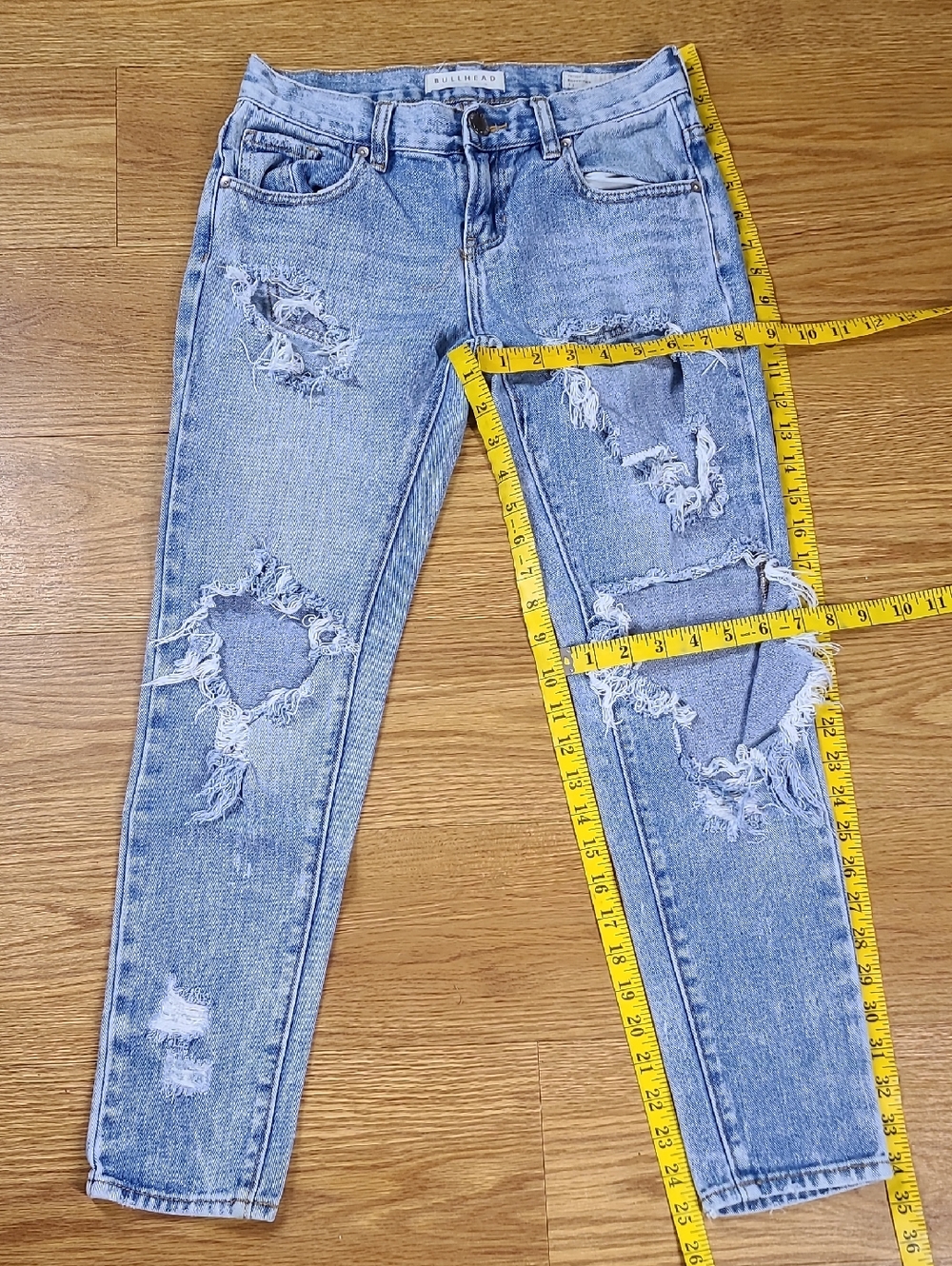 Bullhead Light Blue Skinny Boyfriend 23x25 Vitage Denim Girls Jeans
